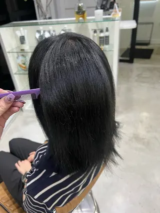 ミディアム 透明感カラー/ RIKO🌺🥥のヘアスタイル