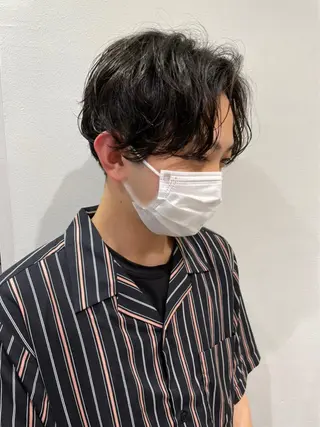 パーマ メンズ 佐々木 拓海のヘアスタイル