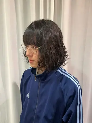ミディアム カラー パーマ ヘアアレンジ メンズ gimmick 自由が丘所属・原中 亮汰のヘアスタイル
