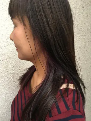 ロング カラー ラブーケ中川中島店 クラタチカコのヘアスタイル