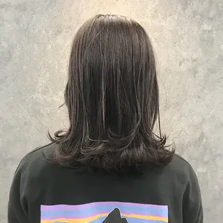 セミロング 所渉/韓国レイヤー /ウルフカットのヘアスタイル