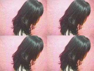 ミディアム セミロング カラー boutique misakiのヘアスタイル