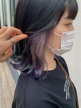 ミディアム カラー ヘアアレンジ yuka .のヘアスタイル