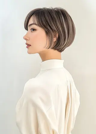 ショート 美髪×縮毛矯正 水上真由美😘のヘアスタイル