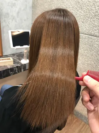 セミロング カラー パーマ olino 【オリノ】西田辺のヘアスタイル