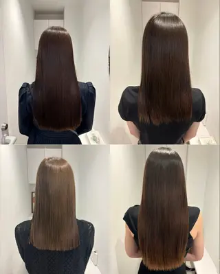 ロング リン🔔ボブ cut ベージュカラー🤎のヘアスタイル