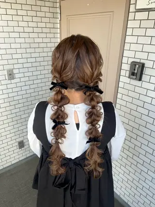 ヘアアレンジ 参列 ✽ 推し活ヘア 💕ゆり🐈🐾のヘアスタイル