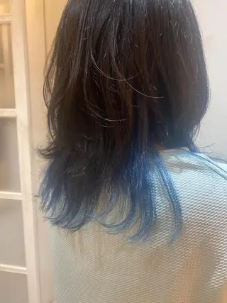 セミロング カラー 🌈安藤愛/透明感 艶カラー🫧ROWのヘアスタイル