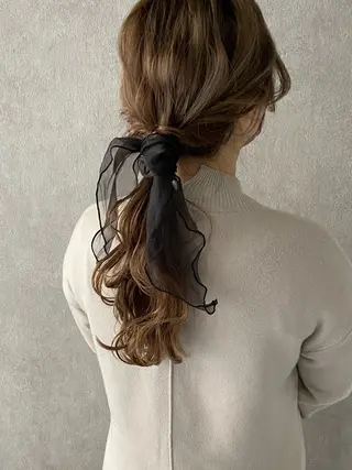 セミロング ヘアアレンジ Rem所属・HONDA KANONのヘアスタイル