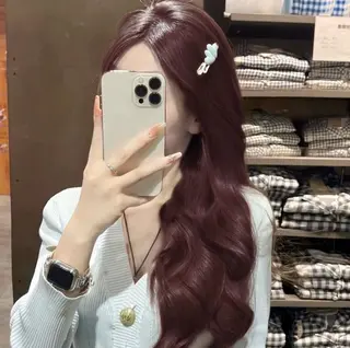 ロング カラー ヘアアレンジ 🫧🎀うる艶暖色 🏹Nanako🎀のヘアスタイル