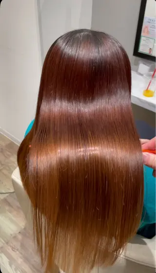 ロング パーマ k-twoたき✨艶感 カラー/美髪矯正のヘアスタイル