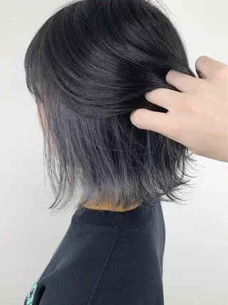 ミディアム カラー 石川 聖奈のヘアスタイル