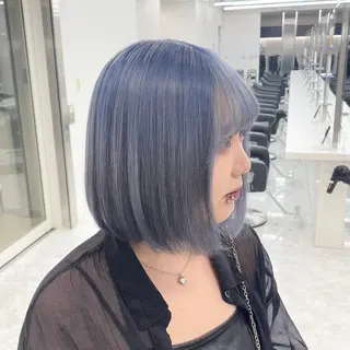 カラー 透明感ブラウン✖️ ボブ🤎ホウトのヘアスタイル