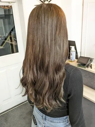 ロング ベージュ＊Spica 【ミルクティー】のヘアスタイル