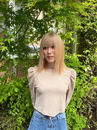 カラー dao/ミルクティー /ブラウン/ブロンドのヘアスタイル