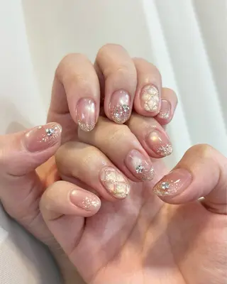 ネイル mofie🤍ユミ/ 恵比寿/パラジェルのネイルデザイン