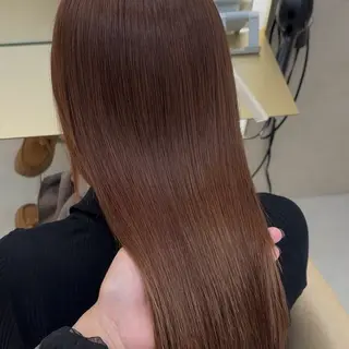 ロング カラー るな🎀 銀座暖色カラー🌈♡のヘアスタイル