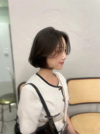 ショート shes茶屋町アリサ 🎀顔周り×韓国風のヘアスタイル