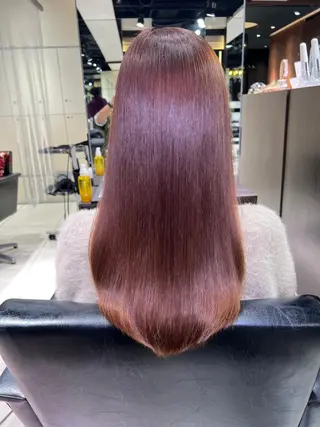 ロング カラー 艶カラー🩵中久保 舞優🩵のヘアスタイル