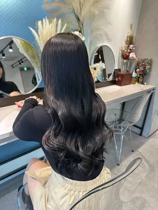 ロング カラー ブリーチ/ハイトーン 艶カラー/ユリナのヘアスタイル