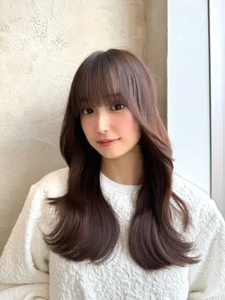 ロング カラー 石戸谷　海斗/韓国 レイヤー/艶カラーのヘアスタイル