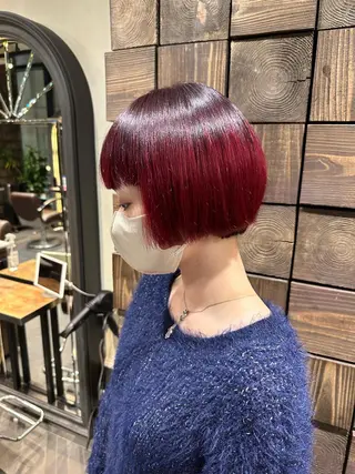 ショート 齊藤政太 顔周り カット 透明感カラーのヘアスタイル