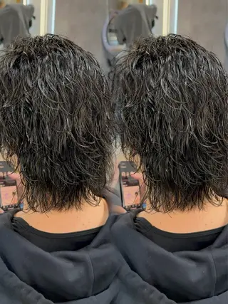 カラー パーマ メンズ 札幌メンズヘア指名 No.1光👑👑のヘアスタイル