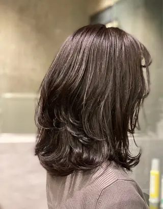ミディアム カラー 関口然 【暖色/寒色カラー】のヘアスタイル