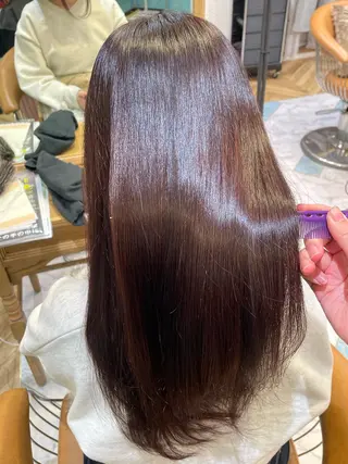 ロング カラー わきわか くるみのヘアスタイル