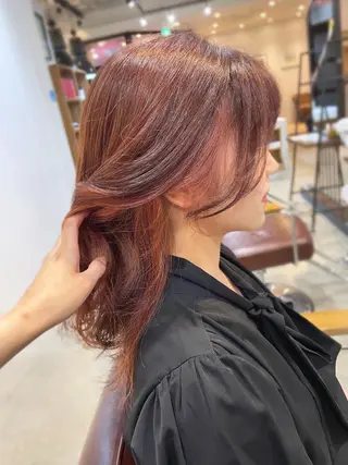 ロング カラー 中津/梅田/赤み消し /髪質改善/愛芽のヘアスタイル