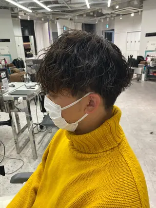 パーマ メンズ 渋谷韓国ヘア🇰🇷 SAYAKA🩶ᩚのヘアスタイル