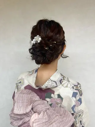 ロング ヘアアレンジ ヘアセット/眉毛カッ ト/Nana〻のヘアスタイル