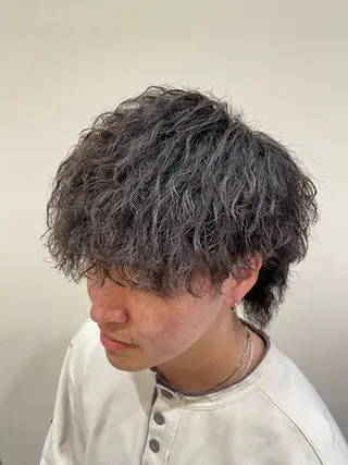 パーマ メンズ メンズ特化LIBER 石川玲央のヘアスタイル