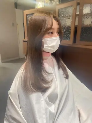 ロング カラー ナガミネアリサ/ 学芸大学/海外ヘアのヘアスタイル