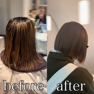 ミディアム ボブ特化美容師 中　綾斗のヘアスタイル