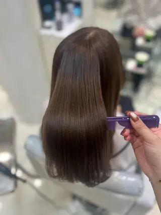 セミロング カラー メンズカット/パーマ /yoshimiのヘアスタイル