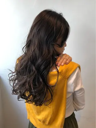ロング カラー ヘアアレンジ マツエク・マツパ beautyessence都立大学所属・豊田 晴香のマツエク・マツパデザイン