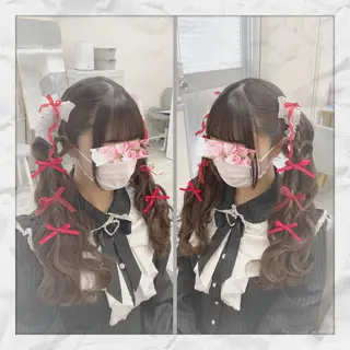 ロング ヘアアレンジ ヘアセット/着付け 𓇼 松本 夏美𓇼のヘアスタイル