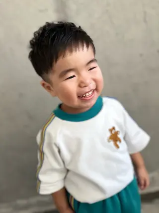 ショート メンズ キッズ Mariana雛/ 西大分/ハイライトのヘアスタイル