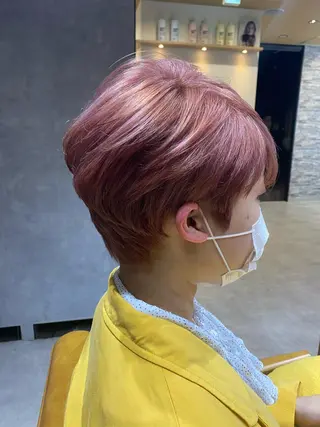 ショート カラー HARUKIMINATO横浜所属・デザインカラー モデル募集🌈のヘアスタイル