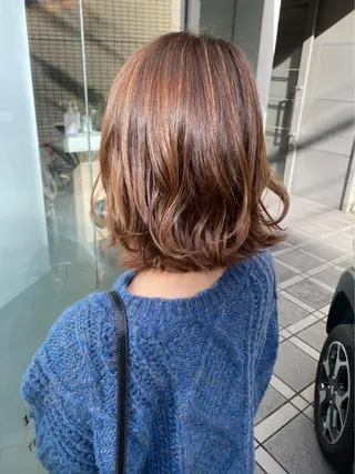 ミディアム 奥野 貴哉のヘアスタイル