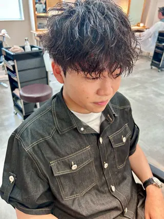 パーマ メンズ 千葉 シャドウパーマ ニュアンスパーマ 関のヘアスタイル