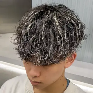 メンズ メンズパーマ特化🥇 フェザーパーマ/紘夢のヘアスタイル