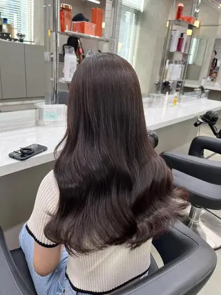 カラー *垢抜け暗髪💍 モデル🖤池袋のヘアスタイル