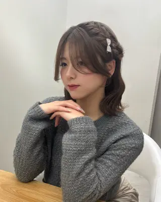 ショート ヘアアレンジ 藤原 亜美果のヘアスタイル