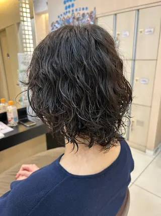 ミディアム パーマ リリー /Men's/パーマのヘアスタイル
