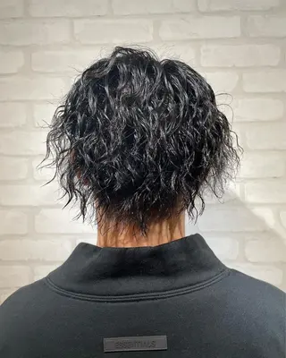ミディアム パーマ メンズ RELACE所属・🌞谷川 幸也🌞のヘアスタイル