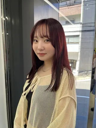カラー 酒井 美里のヘアスタイル