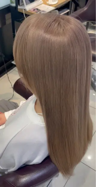 ロング カラー 👑縮毛矯正& 透明感カラー七星👑のヘアスタイル