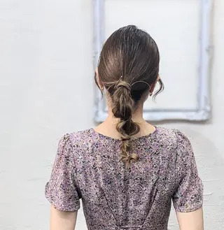 セミロング ヘアアレンジ Ruheplatz所属・HIKARI＠ Ruheplatzのヘアスタイル